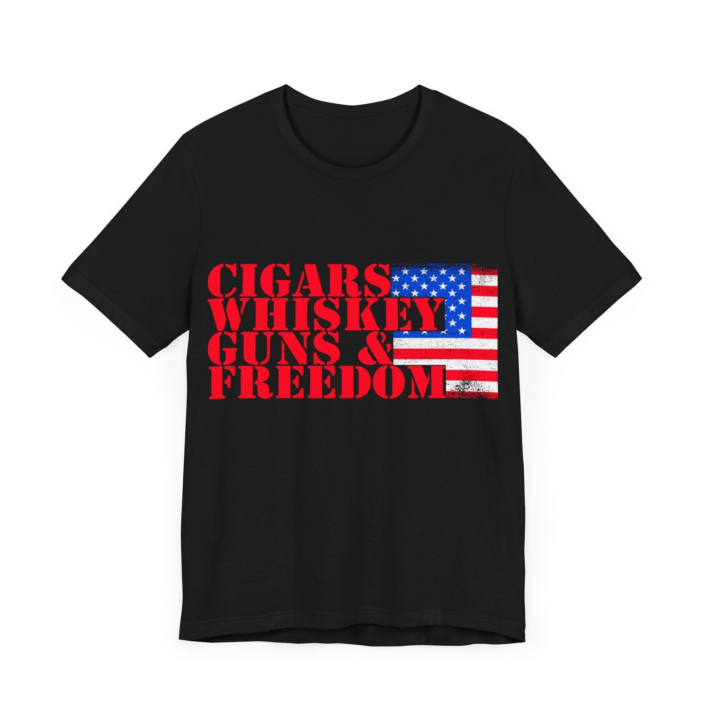 Cigars Whiskey Guns & Freedom Tee