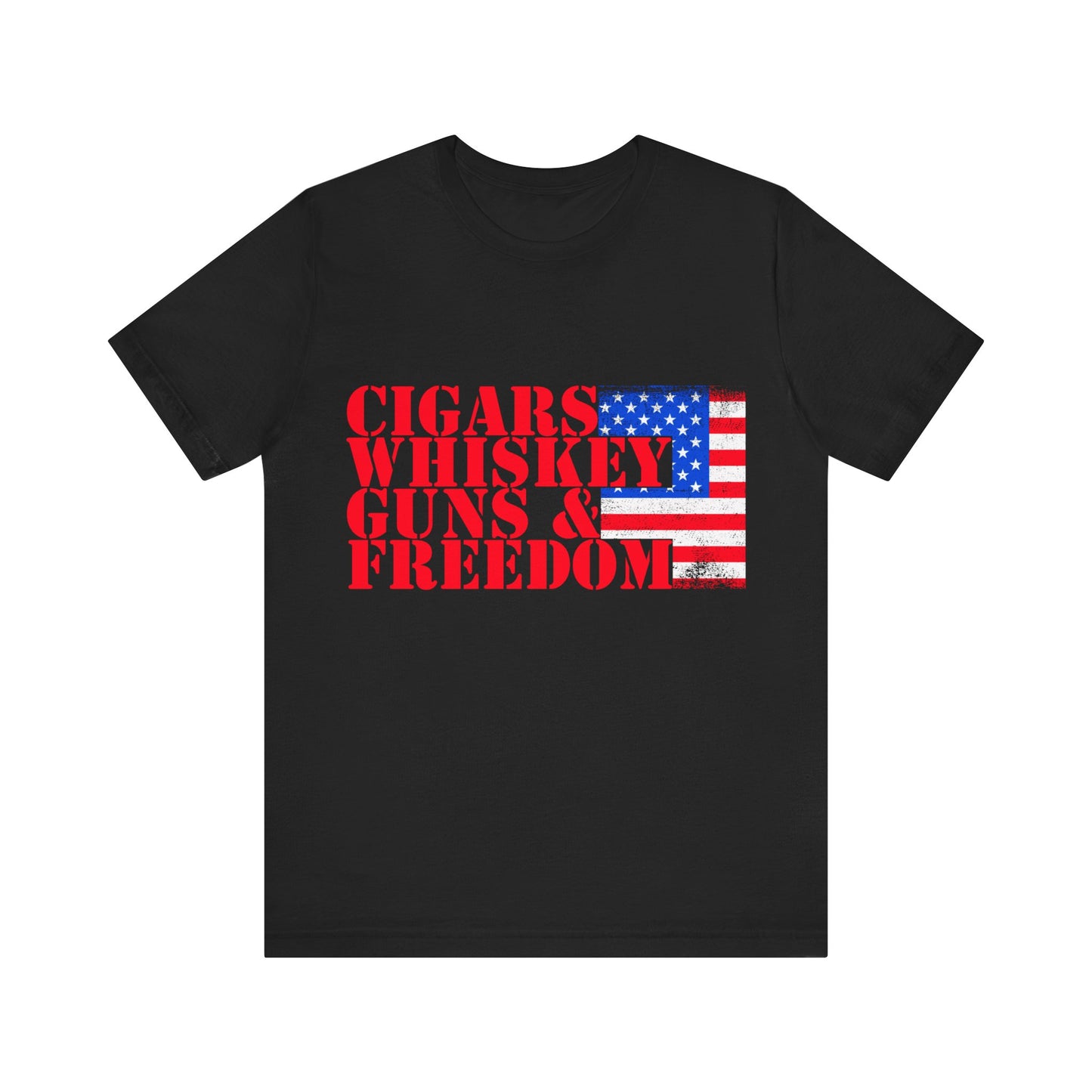 Cigars Whiskey Guns & Freedom Tee