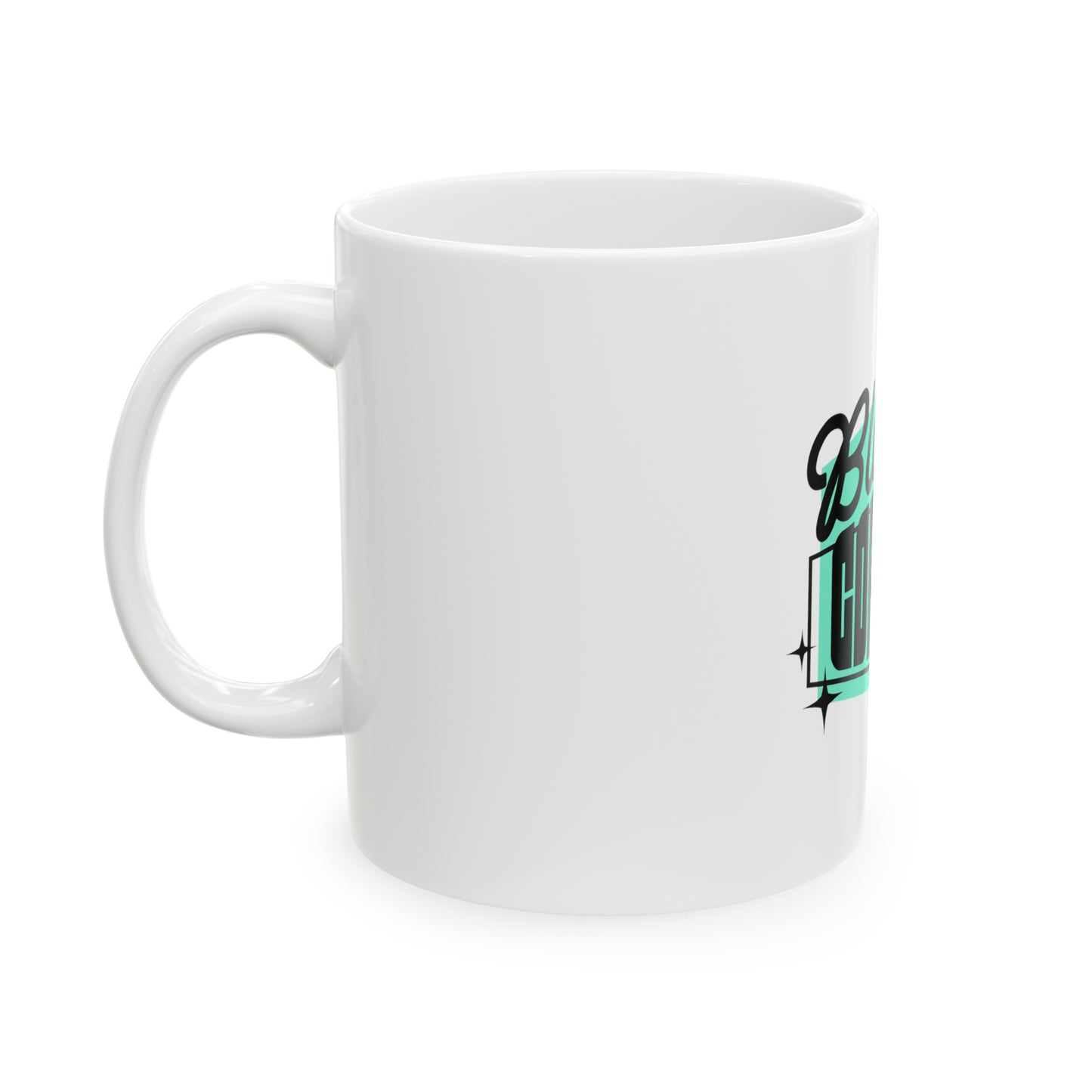 Black Coffee Mug, 11oz