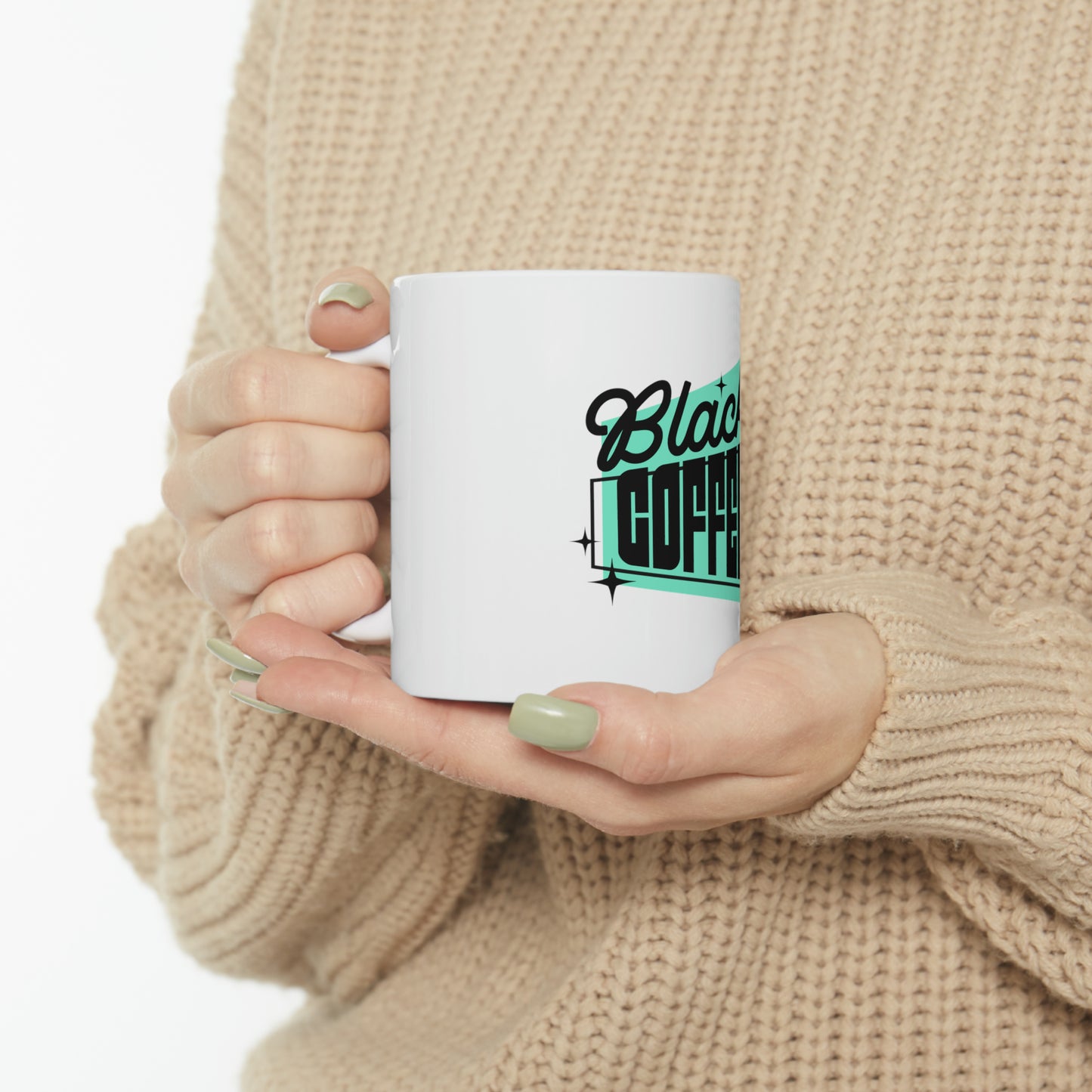 Black Coffee Mug, 11oz