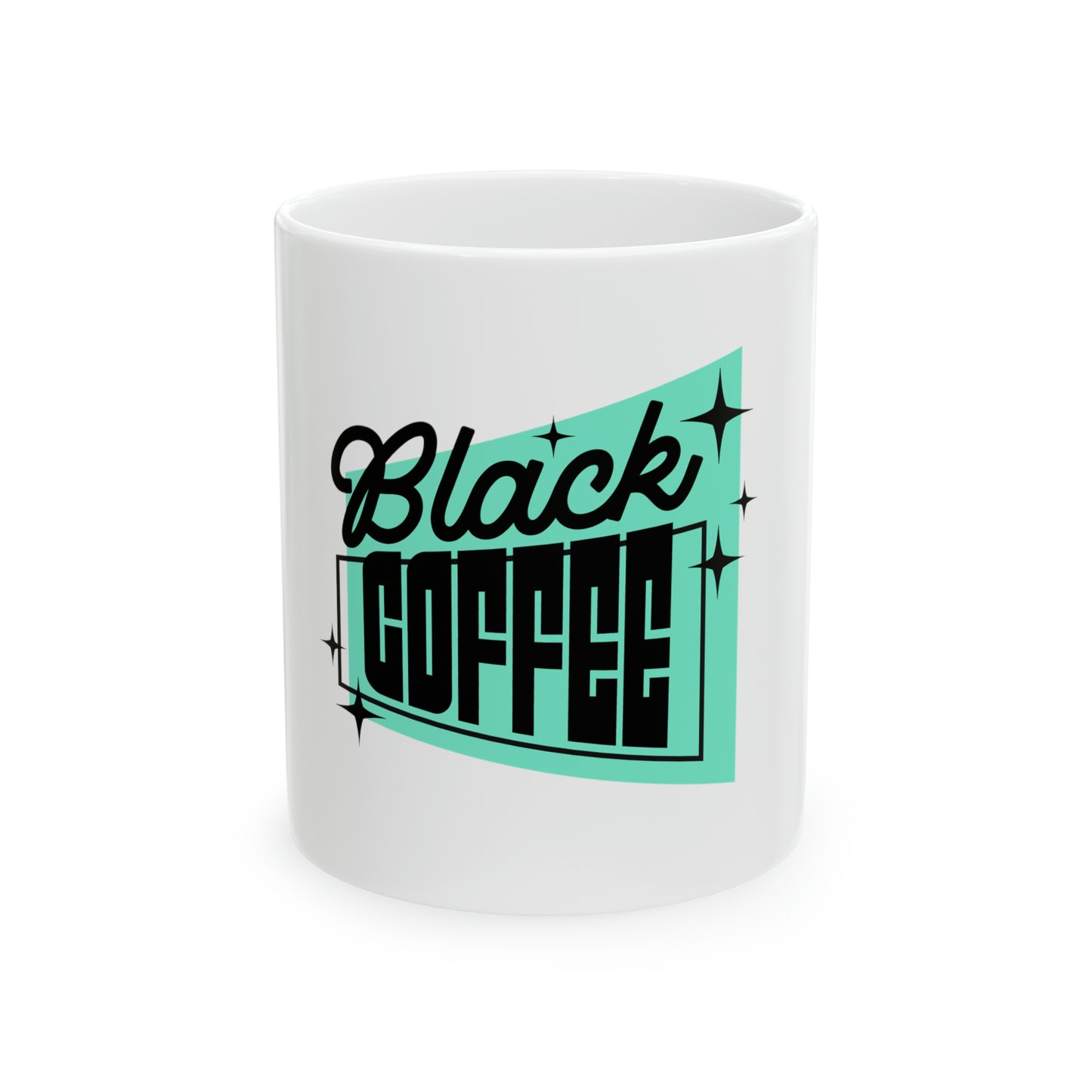 Black Coffee Mug, 11oz