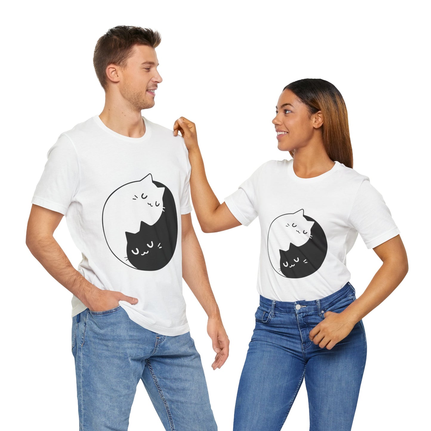 Yin & Yang Cat Tee