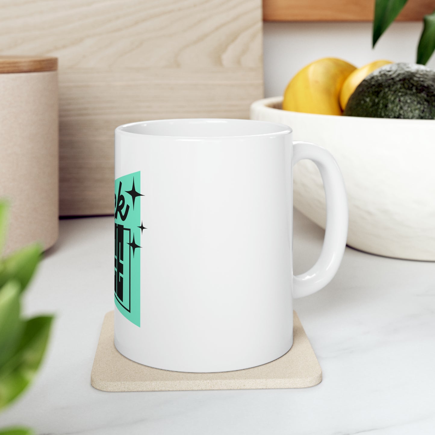 Black Coffee Mug, 11oz