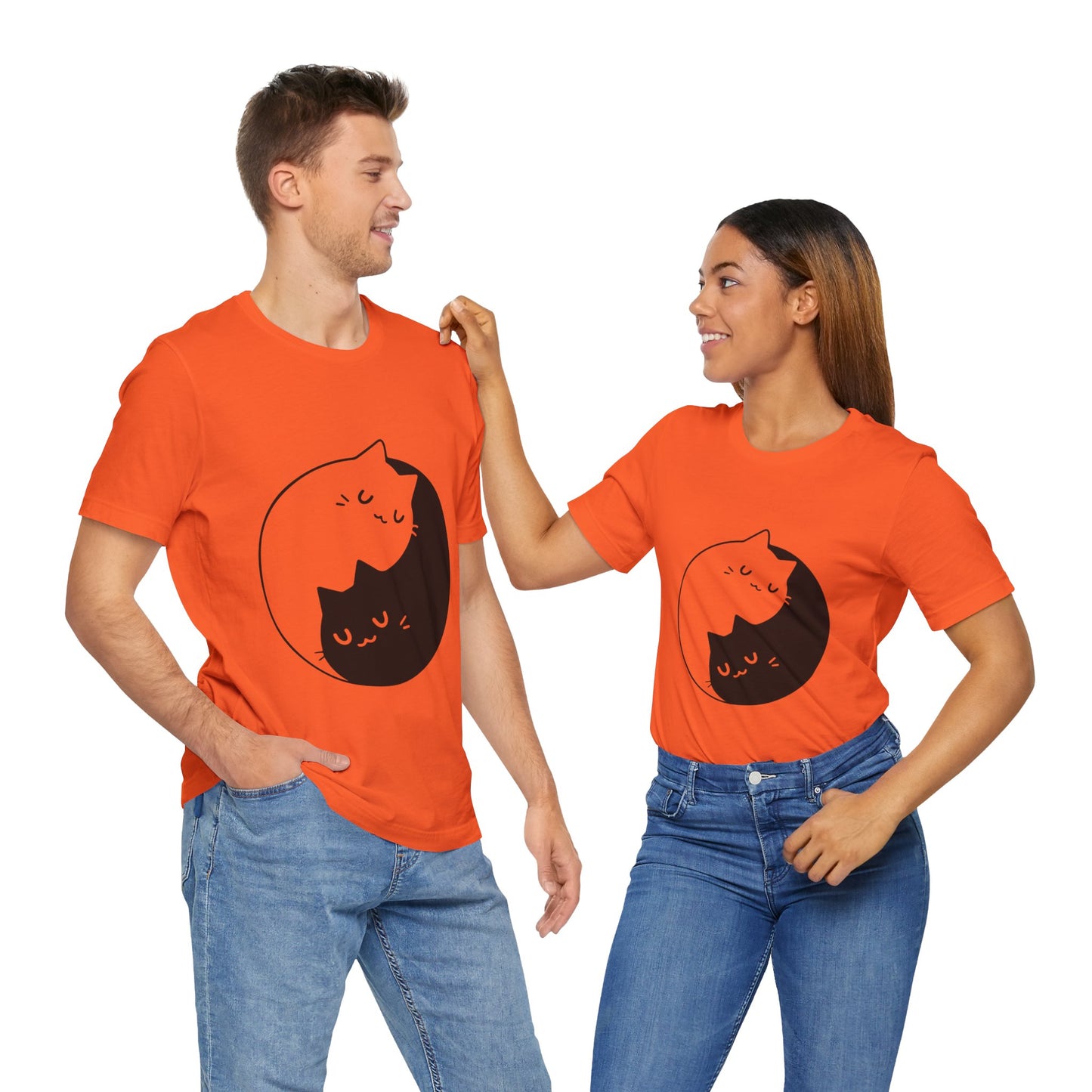 Yin & Yang Cat Tee
