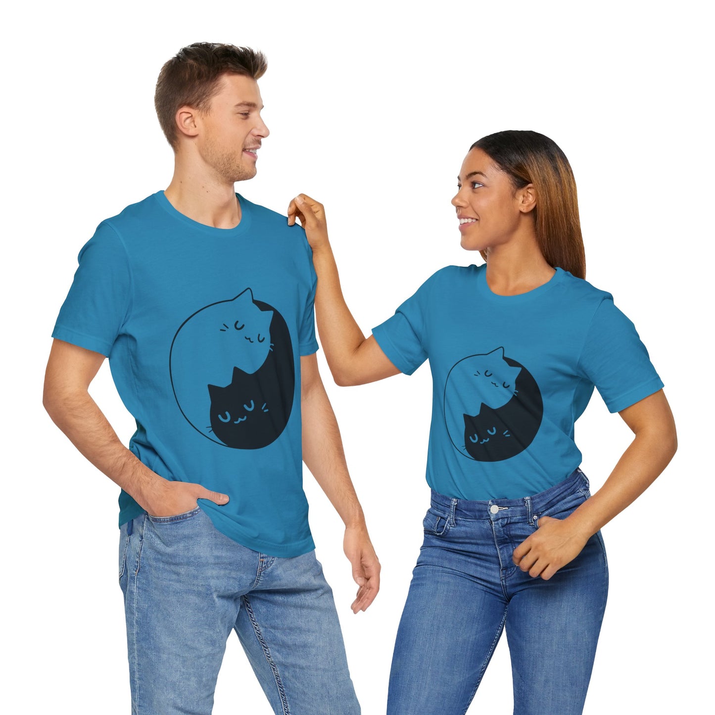 Yin & Yang Cat Tee