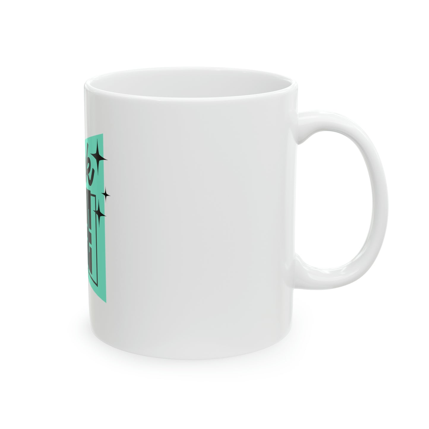 Black Coffee Mug, 11oz