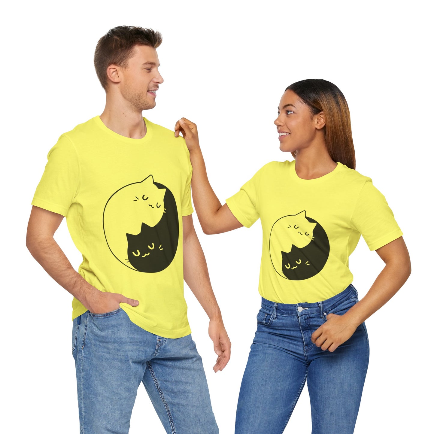 Yin & Yang Cat Tee