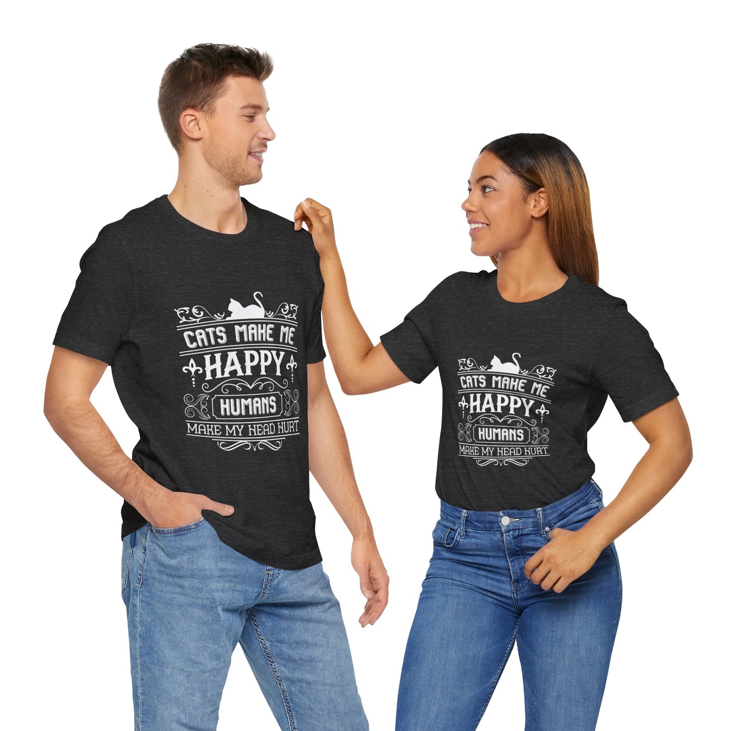 Cat Makes me Happy Tee