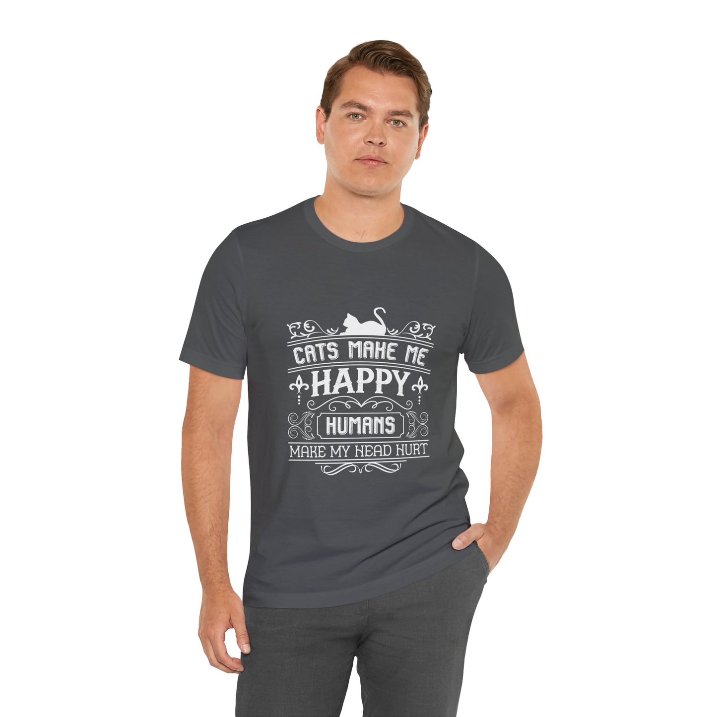 Cat Makes me Happy Tee