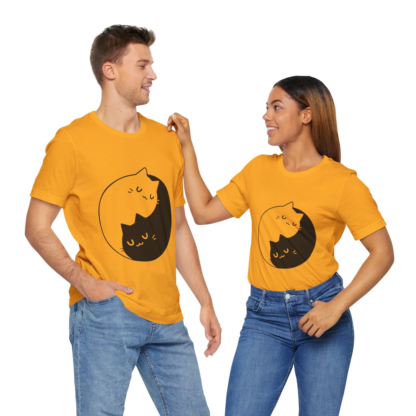 Yin & Yang Cat Tee