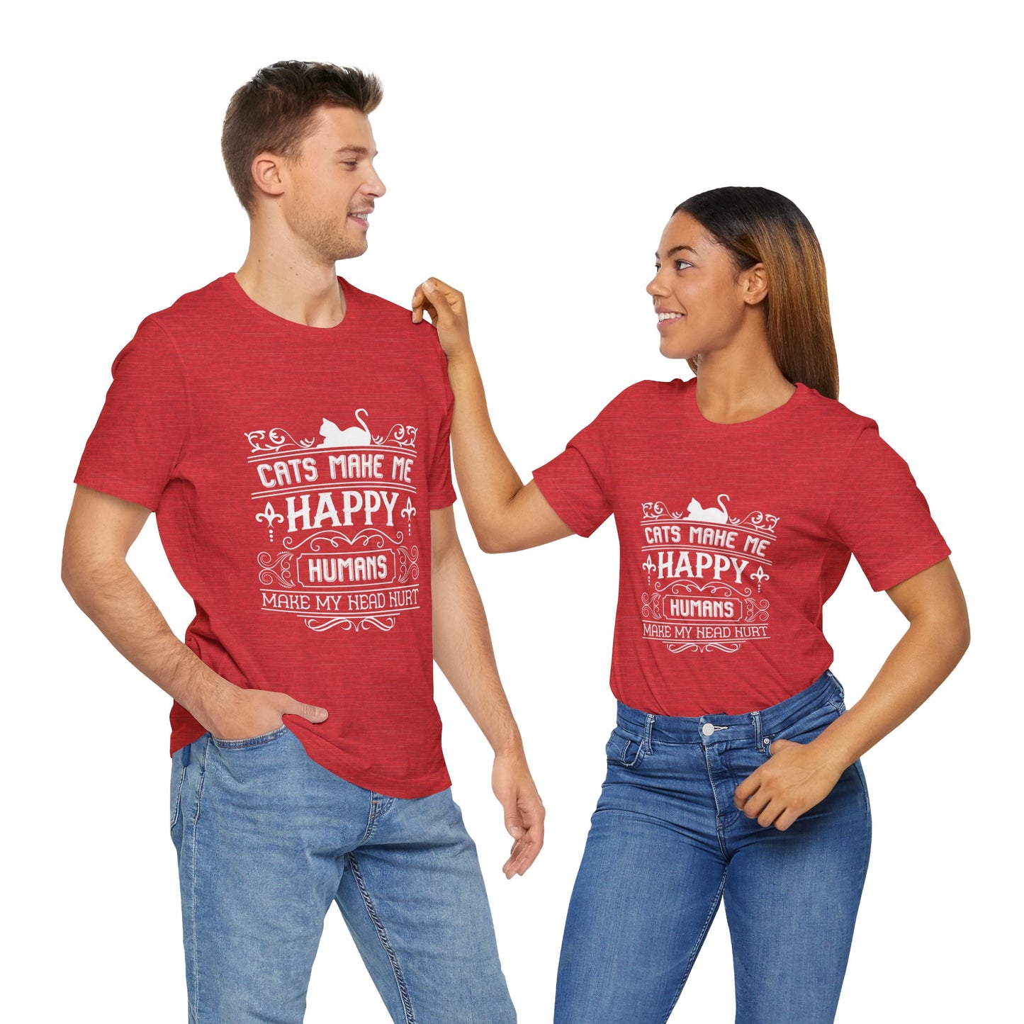 Cat Makes me Happy Tee