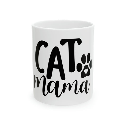 Cat Mama Mug, 11oz