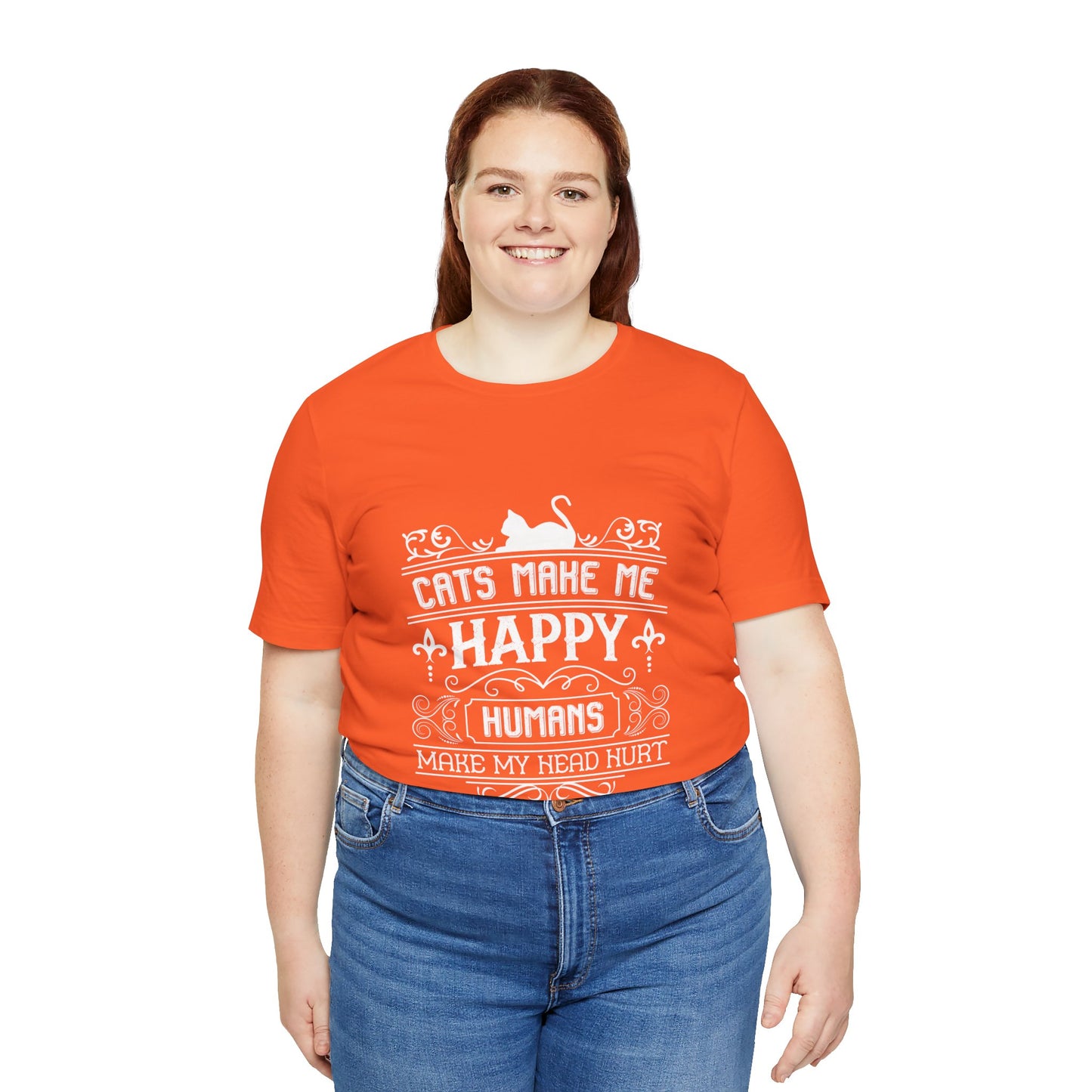 Cat Makes me Happy Tee