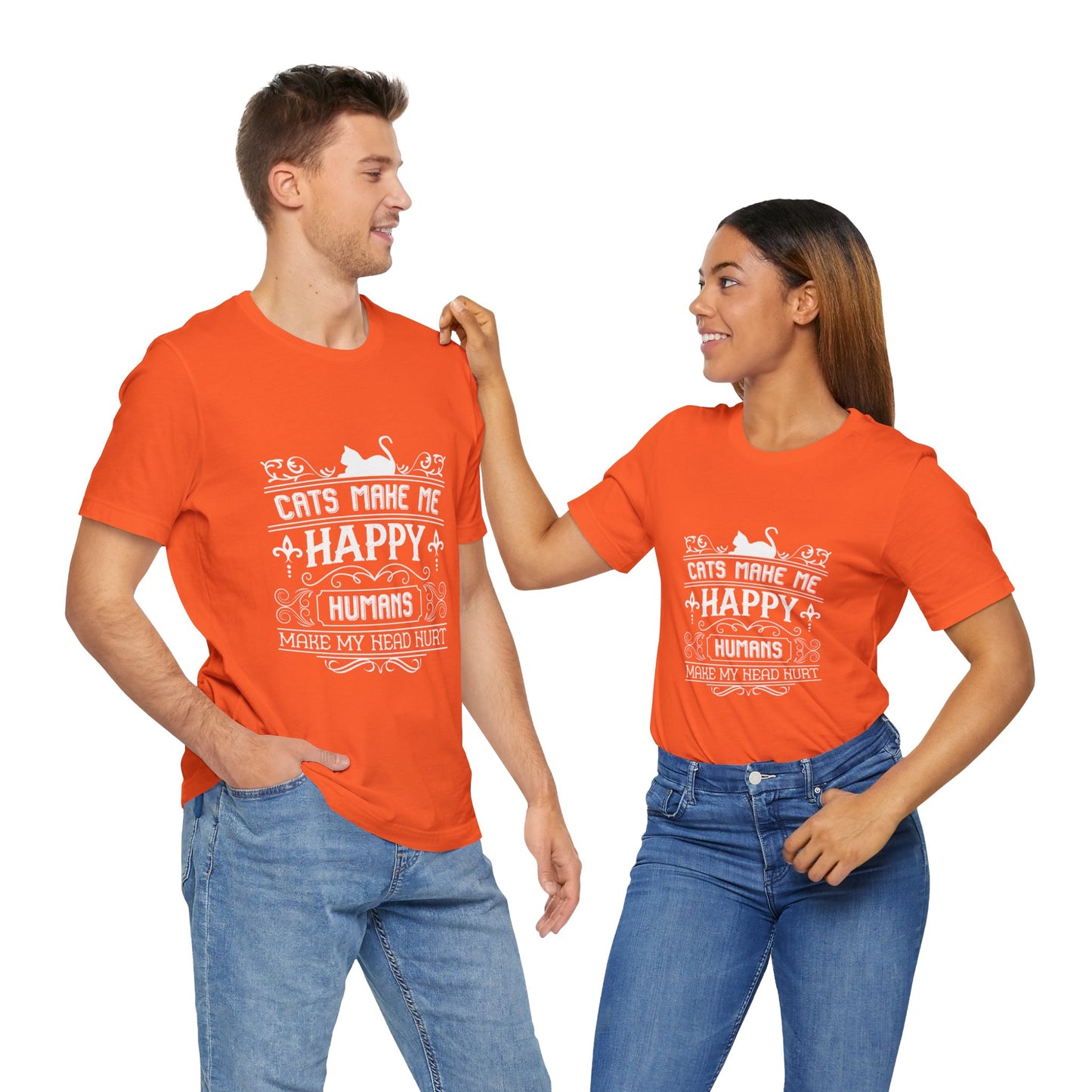 Cat Makes me Happy Tee