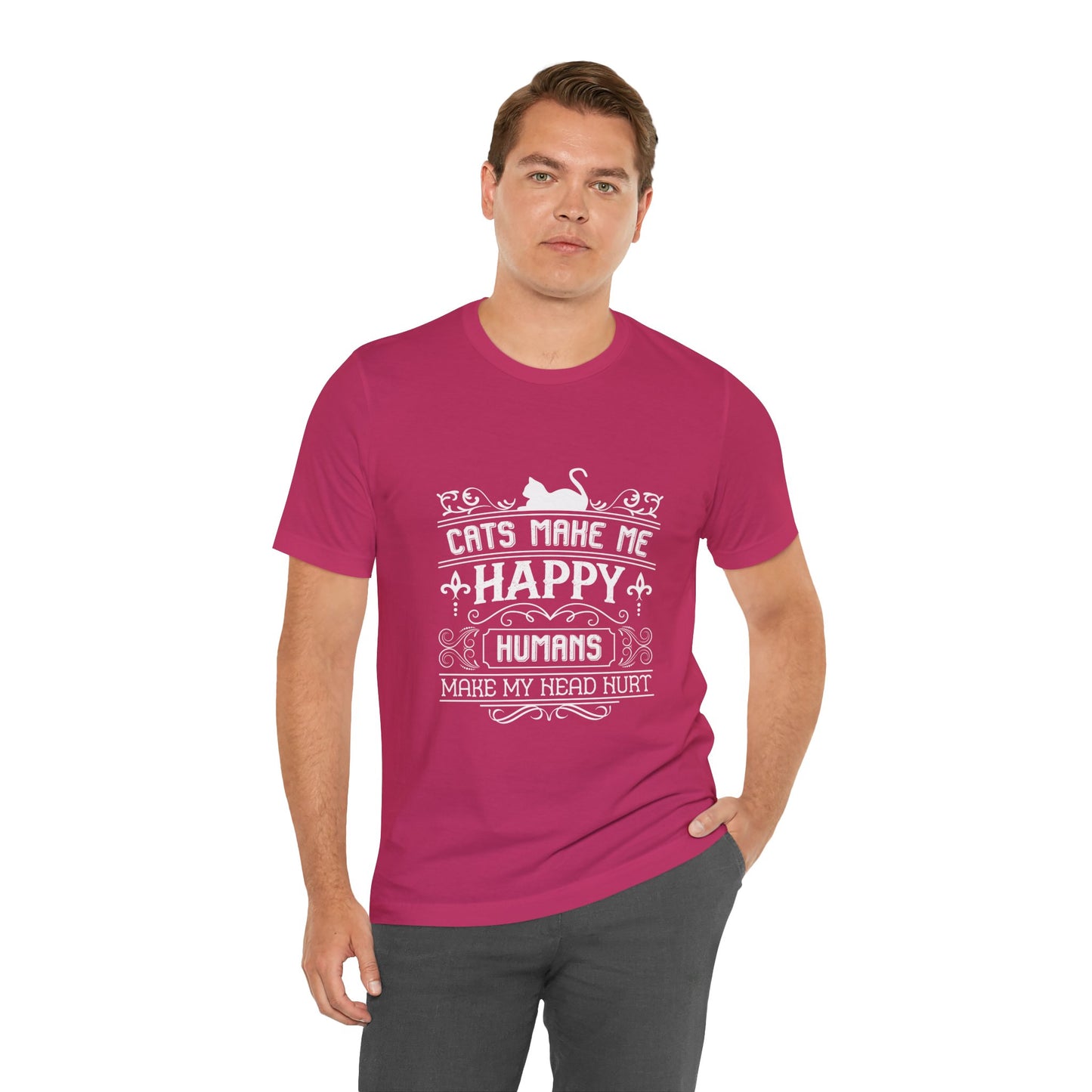 Cat Makes me Happy Tee